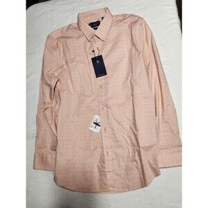 Original Penguin Men's Dress Shirt 15-15.5 -32/33 SLIM FIT Coral Floral NWT